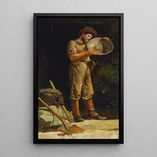 The Prospector - Julian Ashton — framed artwork on a wall