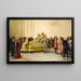 Pierre le Grand visitant la tombe du cardinal Richelieu à la Sorbonne en 1717 - Julian Boncza Tomaszewski — framed artwork on a wall