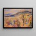 Autumn Landscape Painting of Bystra - Julian Fałat — framed artwork on a wall