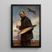 Self-portrait - Julian Fałat — framed artwork on a wall