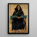 Woman in kimono - Julian Fałat — framed artwork on a wall
