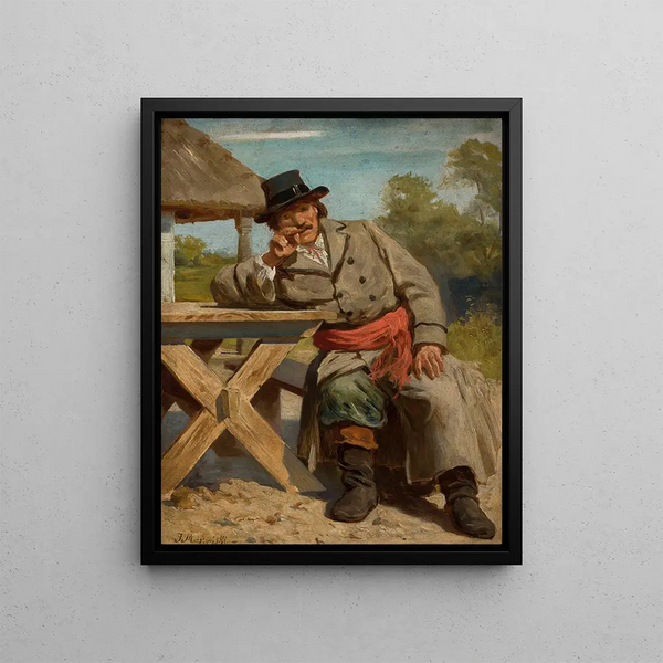Man of Łowicz - Julian Maszyński — framed artwork on a wall