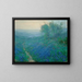 Blueberries at sunrise painting in the north of San Antonio - Julian Onderdonk — framed artwork on a wall