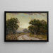 Evening near Jackson, southwest Texas - Julian Onderdonk — framed artwork on a wall