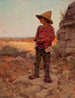 Goat herder at San Antonio quarry - Julian Onderdonk — artwork view