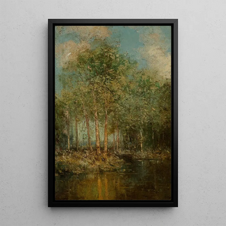 The wooded clearing of Maine - Julian Onderdonk — framed artwork on a wall