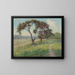 Landscape of Texas Hill Country without title - Julian Onderdonk — framed artwork on a wall