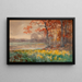 Yellow Flowers on a Gray Day - Julian Onderdonk — framed artwork on a wall
