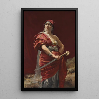 La Tragédienne - Julian Russel Story — framed artwork on a wall