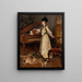 Portrait painting of M. Sharon - Julian Russel Story — framed artwork on a wall