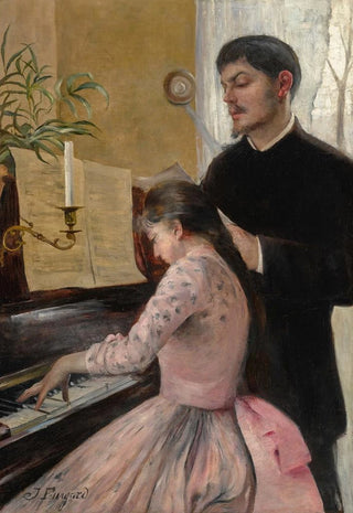 The Piano Lesson - Julie Delance-Feurgard — artwork view