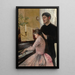 The Piano Lesson - Julie Delance-Feurgard — framed artwork on a wall