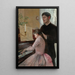 The Piano Lesson - Julie Delance-Feurgard — framed artwork on a wall