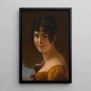 Portrait of Adèle Foucher - Julie Hugo — framed artwork on a wall