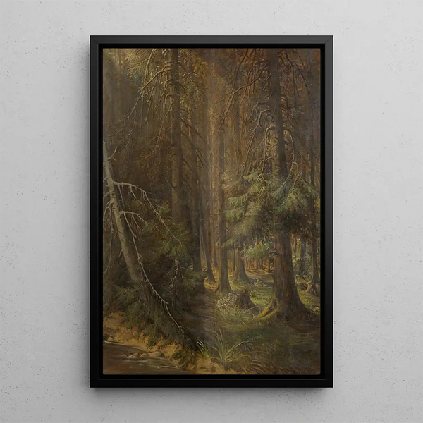 Forest - Julie Wilhelmine Hagen-Schwarz — framed artwork on a wall