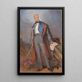 General von der Faun - Julie Wilhelmine Hagen-Schwarz — framed artwork on a wall