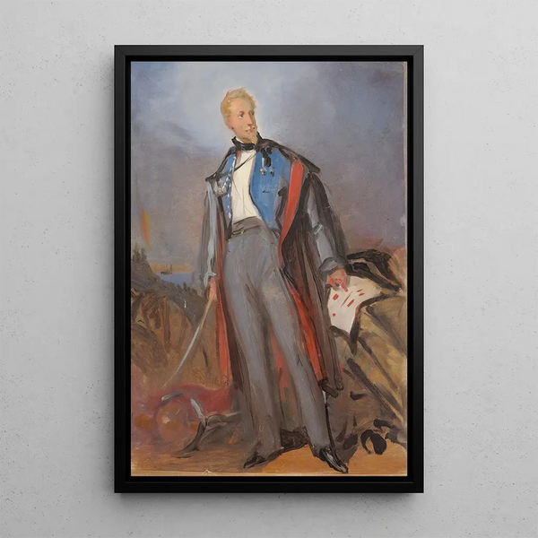 General von der Faun - Julie Wilhelmine Hagen-Schwarz — framed artwork on a wall