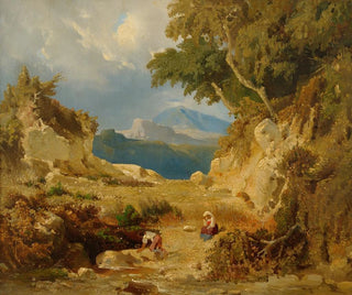 Italian landscape painting - Julie Wilhelmine Hagen-Schwarz — artwork view