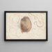 Bol entouré de lignes courbes - Julie de Graag — framed artwork on a wall