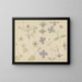 Study sheet with sea thistle and clematis - Julie de Graag — framed artwork on a wall