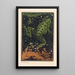 Frog swimming - Julie de Graag — framed artwork on a wall