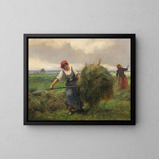 La Fenaison - Julien Dupré — framed artwork on a wall