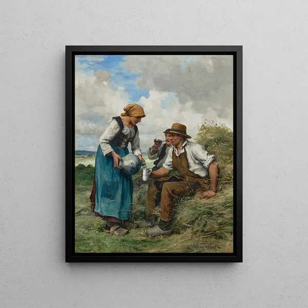 The Harvesters - Julien Dupré — framed artwork on a wall