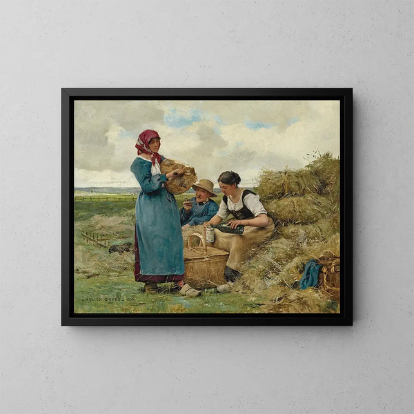 L'heure du déjeuner - Julien Dupré — framed artwork on a wall