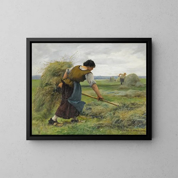 The Harvesters - Julien Dupré — framed artwork on a wall