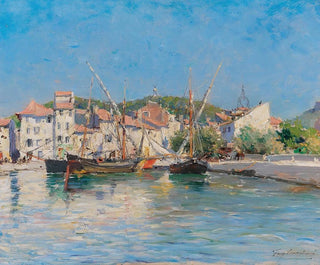 Le port de Cassis sur la Côte d'Azur - Julien Gustave Gagliardini — artwork view