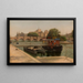 Le Pont-Neuf vu du quai du Louvre - Julien Hippolyte Flandrin — framed artwork on a wall