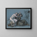 La Tentation de saint Antoine - Julien Léopold Boilly — framed artwork on a wall