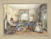 Drawing Room Painting of the Plas Spa - Julien Mure — artwork view