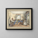 Drawing Room Painting of the Plas Spa - Julien Mure — framed artwork on a wall