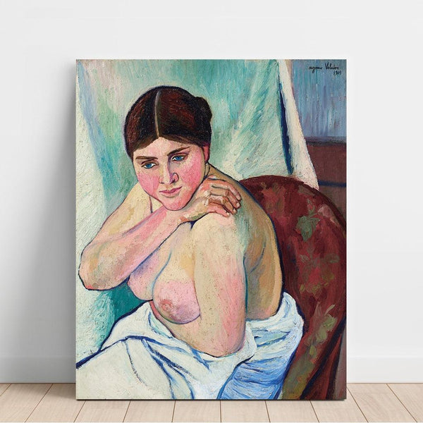 Reproduction of the painting Juliette sitting in an armchair - Suzanne Valadon
