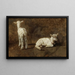 Study of two lambs - Juliette Peyrol-Bonheur — framed artwork on a wall