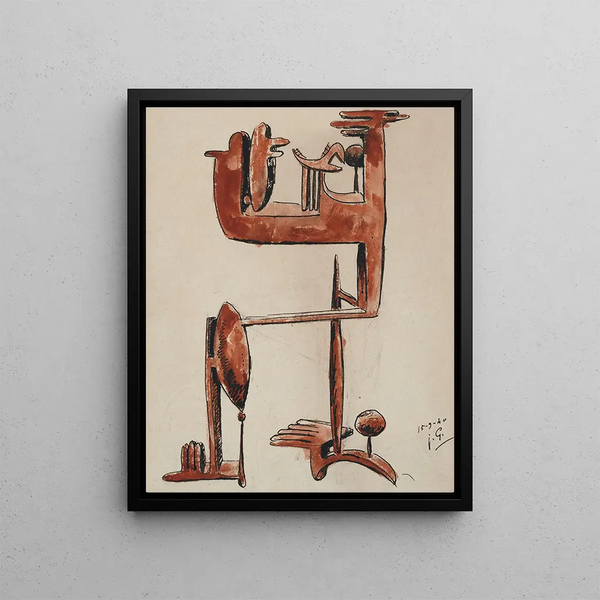 Abstract Painting - Julio González — framed artwork on a wall