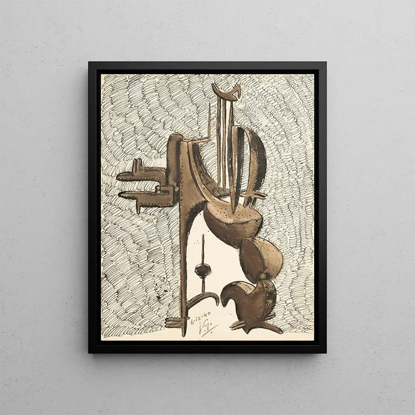 Powerful Character - Julio González — framed artwork on a wall