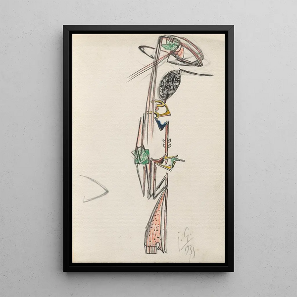 Project for sculpture - Julio González — framed artwork on a wall