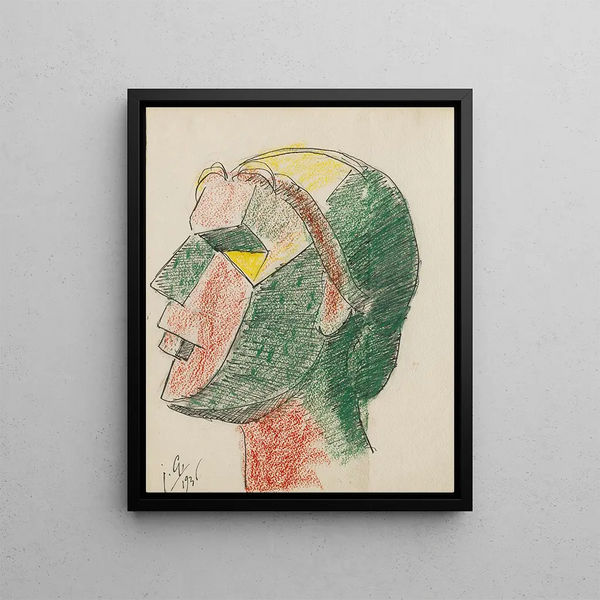 Head of a Woman - Julio González — framed artwork on a wall