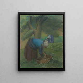 Julio Gonzlez Pola - Deux paysannes au verger Two peasants in the orchard.webp