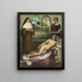Les deux chemins - Julio Romero de Torres — framed artwork on a wall
