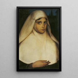 Nun - Julio Romero de Torres — framed artwork on a wall