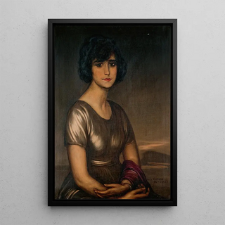 Portrait of a young lady - Julio Romero de Torres — artwork view