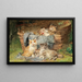 Cats players - Julius Adam the Younger — framed artwork on a wall