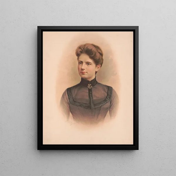 Frances Folsom, Mrs. Grover Cleveland - Julius Bien Company — framed artwork on a wall