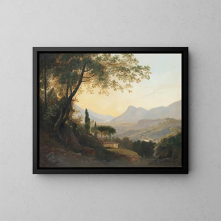 Subiaco in Latium near Rome Italy - Julius Elsässer — framed artwork on a wall