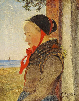 Julius Exner - Fanpige i en drbning en solskinsdag.webp