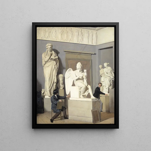 The plaster cast collection of the Royal Academy of Fine Arts - Julius Exner — framed artwork on a wall