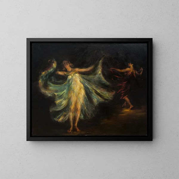 Snake Dance - Julius Exter — framed artwork on a wall